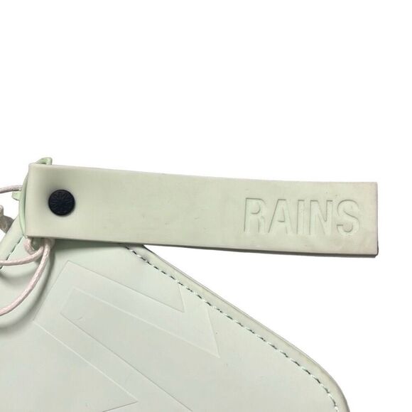Rains Little Mint Green Bag Travel Organizer ID Case Waterproof 1" Key Ring NWT - Picture 5 of 12